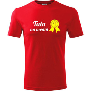 Męska koszulka - Tata na medal