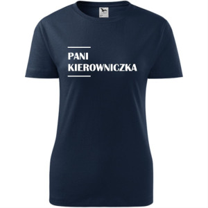 Damska koszulka taliowana - Pani kierowniczka