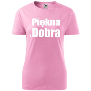 Damska koszulka taliowana - Piękna i dobra