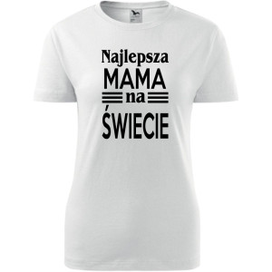 Damska koszulka taliowana - najlepsza mama na świecie