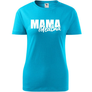 Damska koszulka taliowana - mama idealna na prezent