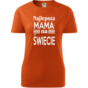 Damska koszulka taliowana - najlepsza mama na świecie