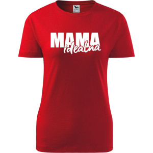 Damska koszulka taliowana - mama idealna na prezent