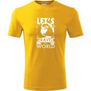 Męska koszulka Turystyczna - Let`s travel the world