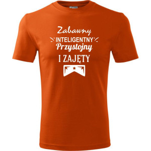 Męska koszulka - Zabawny, inteligentny i do tego zajęty