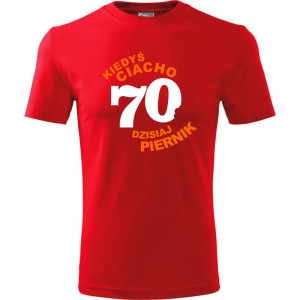 Męska koszulka - kiedyś ciacho 70 dzisiaj piernik
