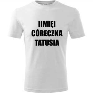 Dziecięca koszulka - córeczka tatusia + Twoje imię