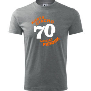 Męska koszulka - kiedyś ciacho 70 dzisiaj piernik