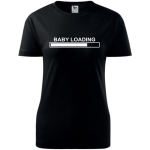 Damska koszulka taliowana - Baby loading