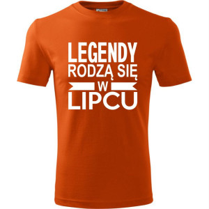 Męska koszulka - Legendy rodzą się w lipcu