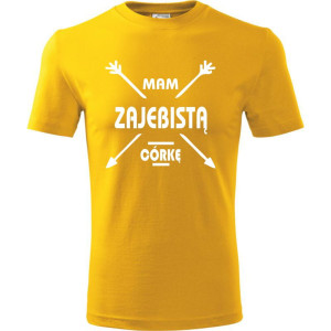 Męska koszulka - Mam zajebistą córkę, t-shirt promocja