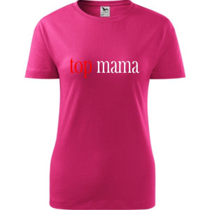 Damska koszulka taliowana - top mama