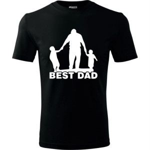 Męska koszulka - Best dad 01. Prezent dla taty na dzień ojca urodziny