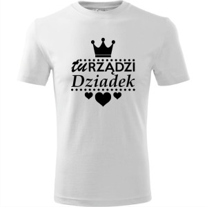 Męska koszulka - Tu rządzi dziadek