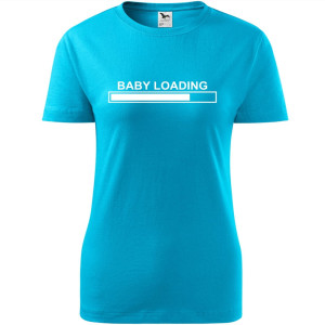 Damska koszulka taliowana - Baby loading