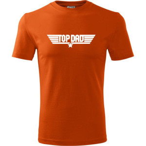 Męska koszulka - Top dad 02 jak Top Gun dla taty
