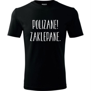 Męska koszulka - Polizane zaklepane