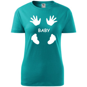 Damska koszulka taliowana - Baby