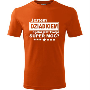 Męska koszulka - Jestem dziadkiem, a jaka jest Twoja super moc