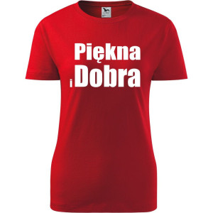 Damska koszulka taliowana - Piękna i dobra