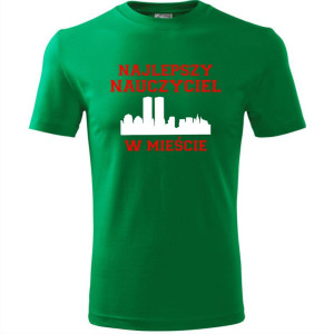 Męska koszulka - Najlepszy nauczyciel w mieście