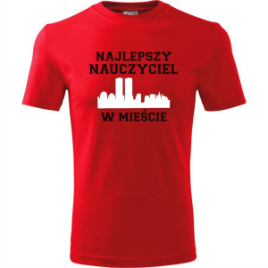 Męska koszulka - Najlepszy nauczyciel w mieście