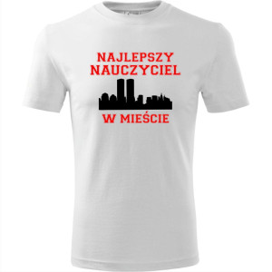 Męska koszulka - Najlepszy nauczyciel w mieście
