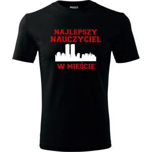 Męska koszulka - Najlepszy nauczyciel w mieście