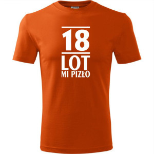 Męska koszulka - 18 lot mi pizło