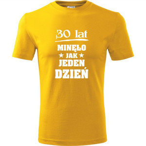 męska koszulka - 30 lat minęło jak jeden dzień