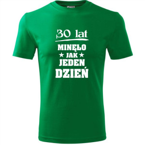 męska koszulka - 30 lat minęło jak jeden dzień