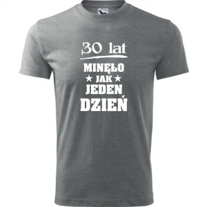 męska koszulka - 30 lat minęło jak jeden dzień