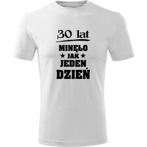 męska koszulka - 30 lat minęło jak jeden dzień