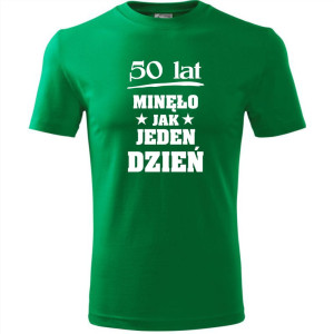 męska koszulka - 50 lat minęło jak jeden dzień