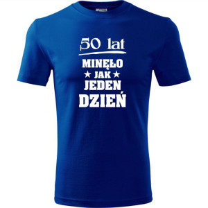 męska koszulka - 50 lat minęło jak jeden dzień