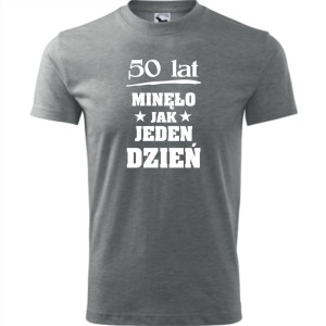 męska koszulka - 50 lat minęło jak jeden dzień