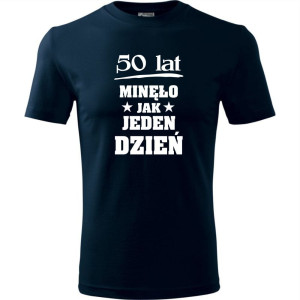 męska koszulka - 50 lat minęło jak jeden dzień