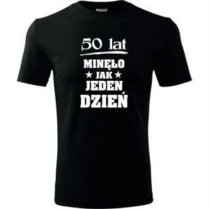 męska koszulka - 50 lat minęło jak jeden dzień