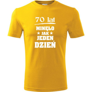 męska koszulka - 70 lat minęło jak jeden dzień