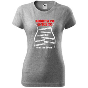 damska koszulka - kobieta po 50-tce to...