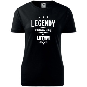 damska koszulka - legendy rodzą się w lutym