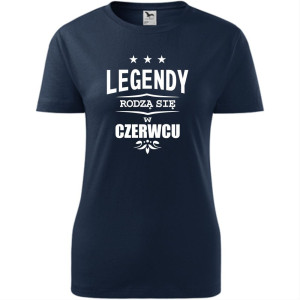damska koszulka - legendy rodzą się w czerwcu
