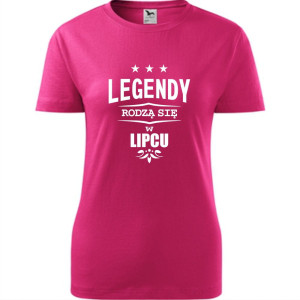 damska koszulka - legendy rodzą się w lipcu