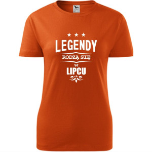 damska koszulka - legendy rodzą się w lipcu