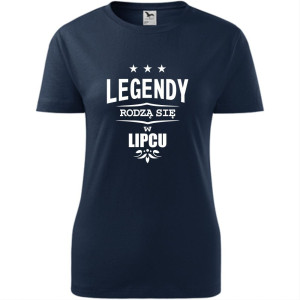 damska koszulka - legendy rodzą się w lipcu