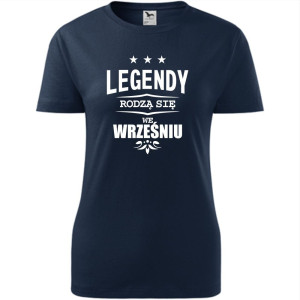 damska koszulka - legendy rodzą się we wrześniu