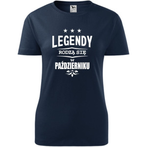 damska koszulka - legendy rodzą się w październiku
