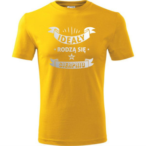 męska koszulka - ideały rodzą się w sierpniu