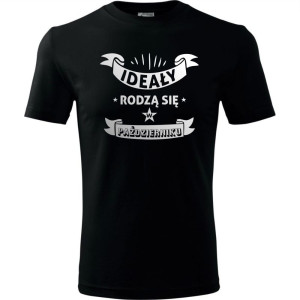 męska koszulka - ideały rodzą się w październiku