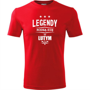 męska koszulka - legendy rodzą się w lutym